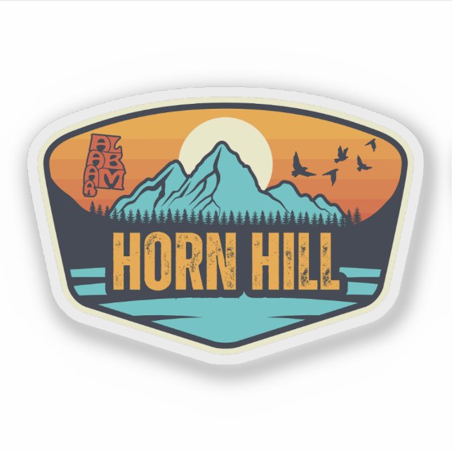 Horn Hill, Alabama Aufkleber (Vorderseite)