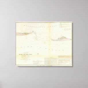 Horn-Insel-Durchlauf Leinwanddruck