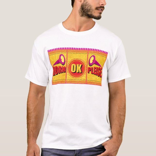Horn-okay-bitte T-Shirt (Vorderseite)