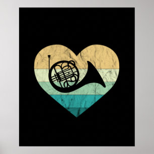 Horn Player Loves Horn French Horn Poster