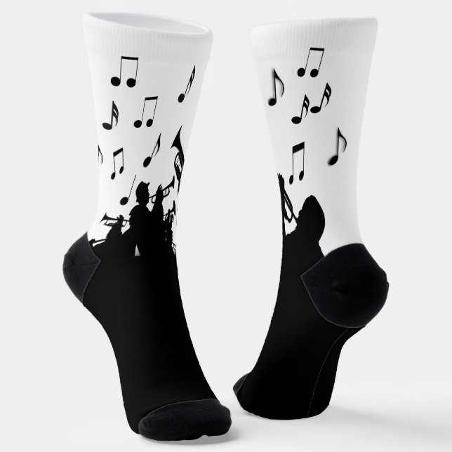 Horn Section Music Design Socken (Gewinkelt)