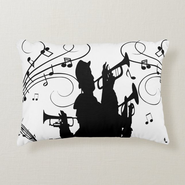 Horn Section Trumpet Jazz Music Dekokissen (Vorderseite)