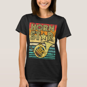 Horn Star - Französischer Horn-Spieler - Französis T-Shirt
