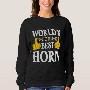 Horn Surname Funny Team Familienname Nachname B vo Sweatshirt