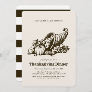 Horn von Plenty   Erntedank Einladung