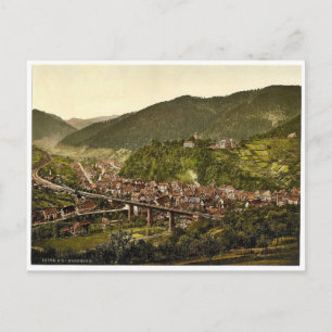 Hornberg, Gesamtansicht, Schwarzwald, Baden, Deuts Postkarte