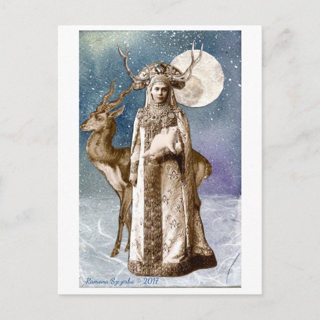 Horned Goddess Postcard Postkarte (Vorderseite)