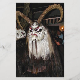 Horned Japanese Devil Mask Briefpapier