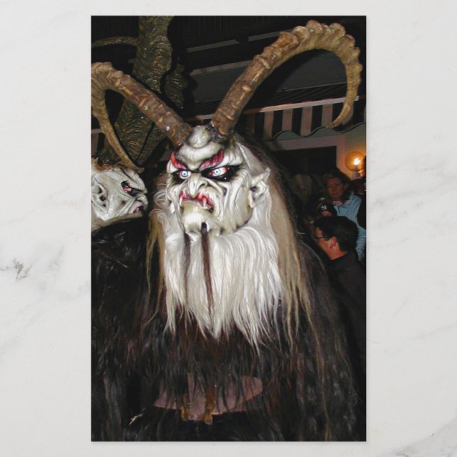Horned Japanese Devil Mask Briefpapier (Vorderseite)