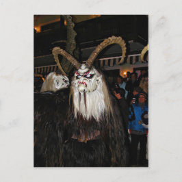 Horned Japanese Devil Mask Postkarte