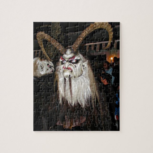 Horned Japanese Devil Mask Puzzle (Vertikal)