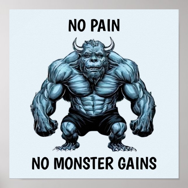 Horned Monster Poster (Vorne)