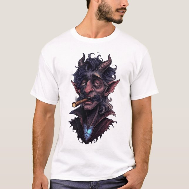 Horned Mystical Ghoul T-Shirt (Vorderseite)