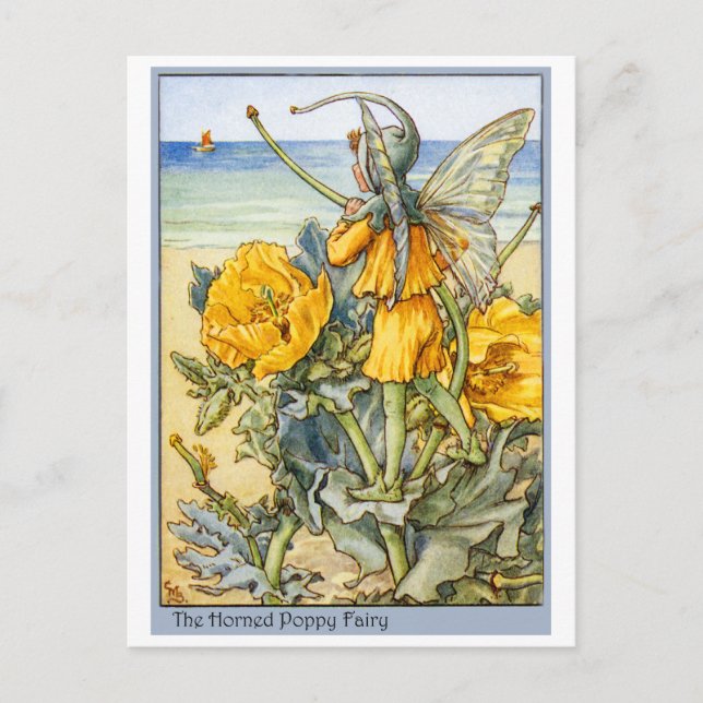 Horned Poppy Fairy Postkarte (Vorderseite)