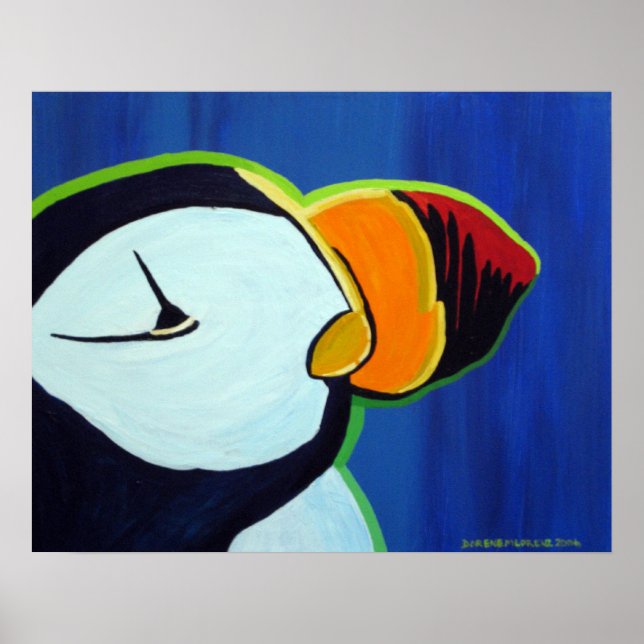 Horned Puffin Poster (Vorne)