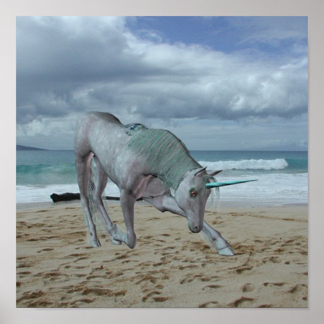 Horned Unicorn Poster (Vorne)