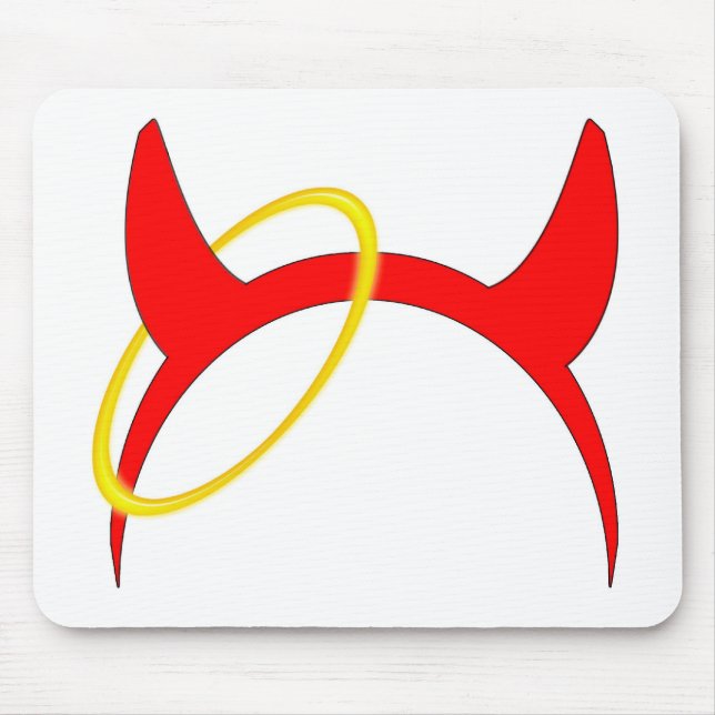 Hörner und Halo Mousepad (Vorne)