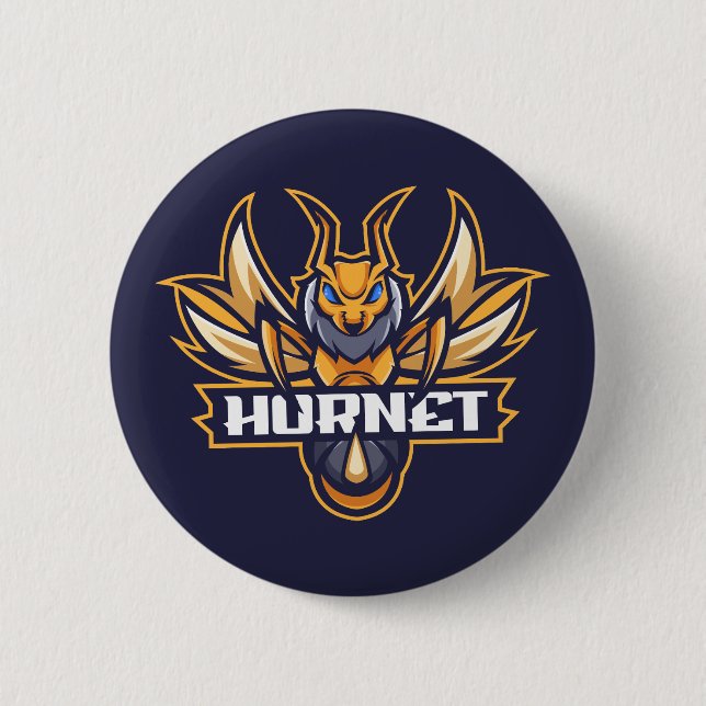 Hornets Mascot-Taste Button (Vorderseite)