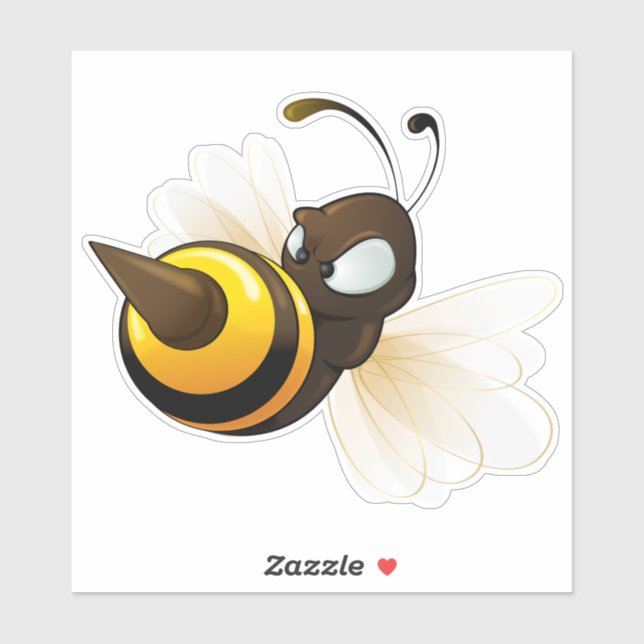 Hornets Mascot Vinyl Sticker (Blatt)