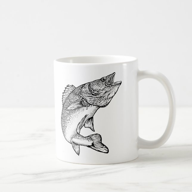 Hornhautfleck-Fische Tasse (Rechts)