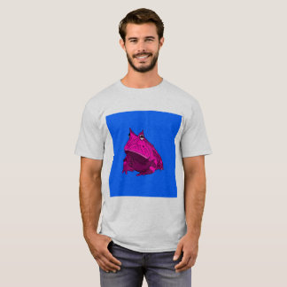 Horniger Frosch-Pop-Kunst T-Shirt