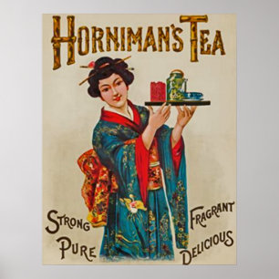 Hornimans Tea~Strong~Pure~Fragrant~Delicious 1898 Poster