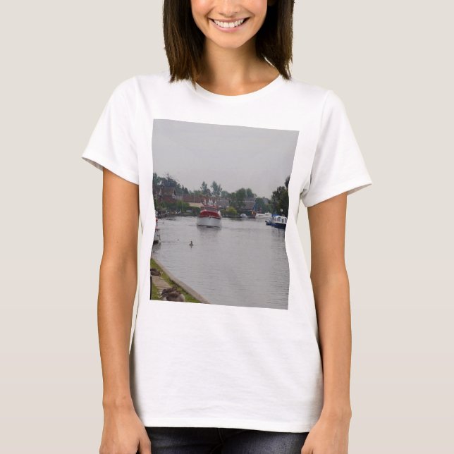 Horning auf dem Fluss Bure T-Shirt (Vorderseite)