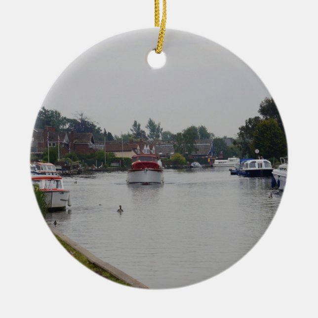 Horning on the River Bure Keramik Ornament (Vorne)
