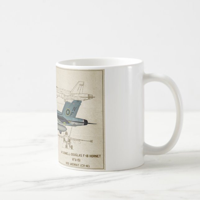 Hornisse F-18 Kaffeetasse (Rechts)