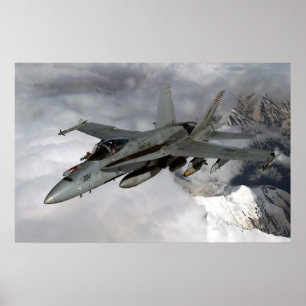 Hornisse FA-18 Poster