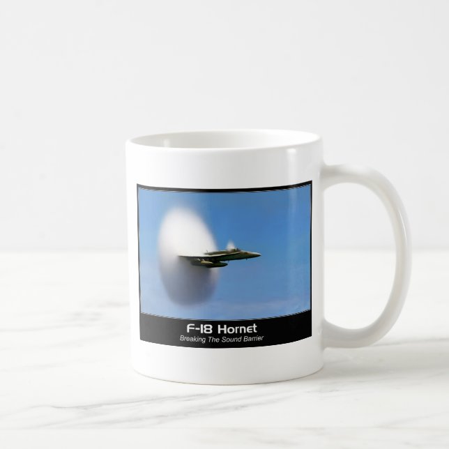 Hornisse Überschallknall-F-18 Kaffeetasse (Rechts)