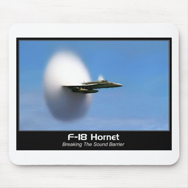 Hornisse Überschallknall-F-18 Mousepad (Vorne)