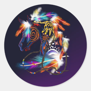 Hornkleber Runder Aufkleber