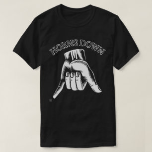 "HORNS DOWN" lustig T-Shirt