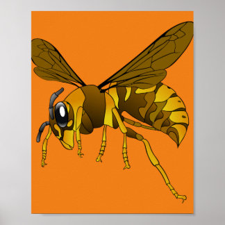 Hornwespe Poster