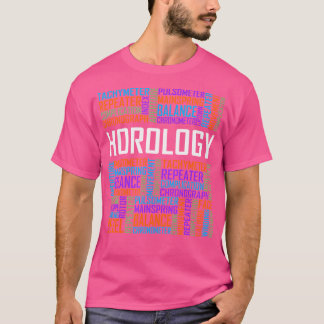 Horologie Worte Horologen Watchmaker Expert Clock T-Shirt