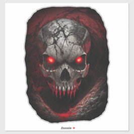 Horor Skull Aufkleber