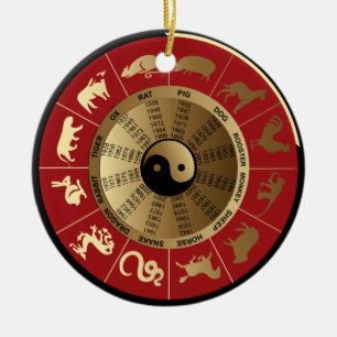 horoscope chinese zodiac keramikornament