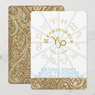 HOROSCOPE ~ Geburtstag Einladung - Capricornus