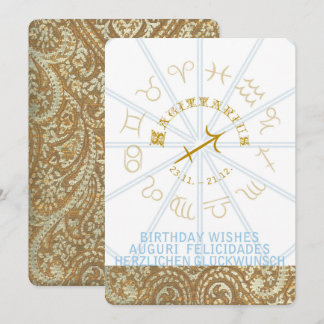 HOROSCOPE ~ Geburtstag Einladung - Sagittarier