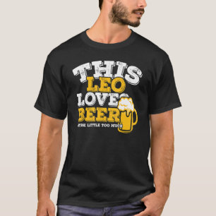Horoscope Leo Zodiac Signer Lieben Beer T-Shirt