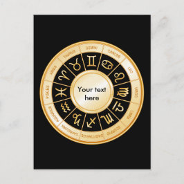 Horoscope Mandala Einladungspostkarte