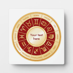 Horoscope Mandala Fotoplatte