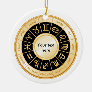 Horoscope Mandala Keramik Ornament