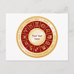 Horoscope Mandala Postkarte