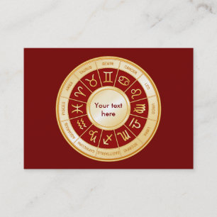 Horoscope Mandala Visitenkarte