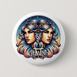 Horoscope Sign Gemini | Twins Astrologie-Zeichen Button