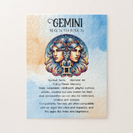 Horoscope Sign Gemini | Twins Astrologie-Zeichen Puzzle