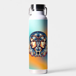 Horoscope Sign Gemini Twins Astrologie-Zeichen Trinkflasche