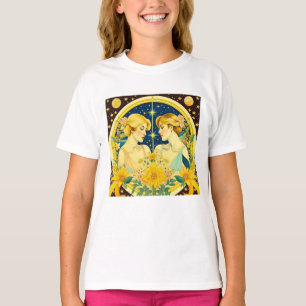 Horoscope Sign Gemini Twins Ethereal T-Shirt